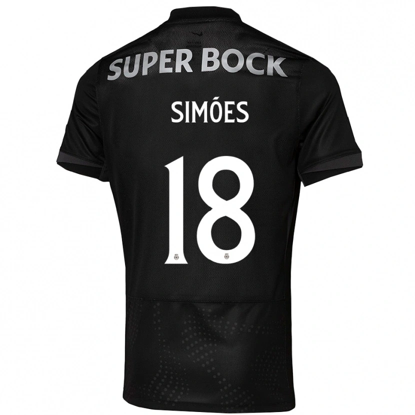 Danxen Pánské Francisco Simões #18 Černá Bílá Daleko Hráčské Dresy 2025/26 Dres
