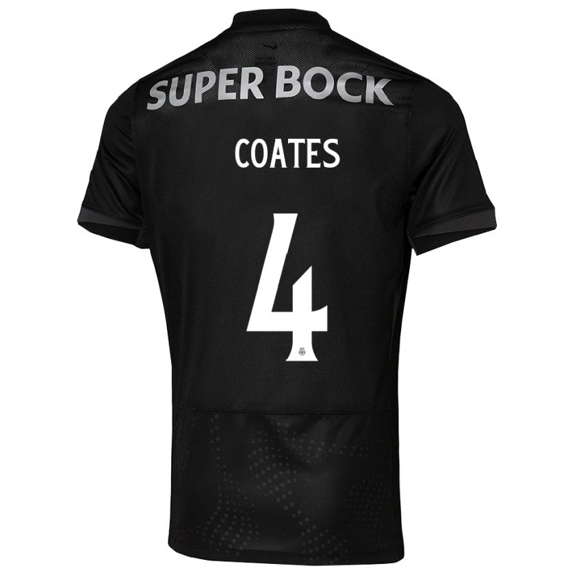 Danxen Pánské Sebastian Coates #4 Černá Bílá Daleko Hráčské Dresy 2025/26 Dres