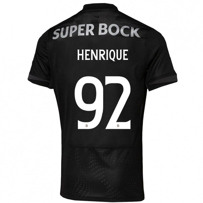Danxen Pánské Eduardo Henrique #92 Černá Bílá Daleko Hráčské Dresy 2025/26 Dres