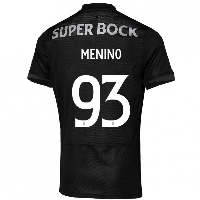 Danxen Pánské Miguel Menino #93 Černá Bílá Daleko Hráčské Dresy 2025/26 Dres