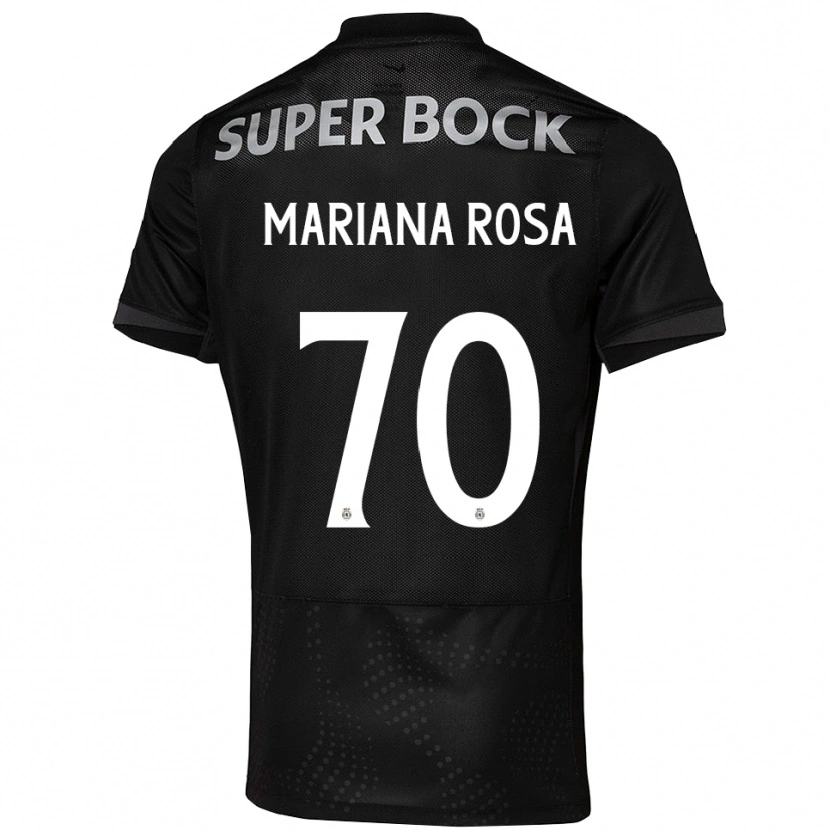 Danxen Pánské Mariana Silva Pinto Vilaça Da Rosa #70 Černá Bílá Daleko Hráčské Dresy 2025/26 Dres
