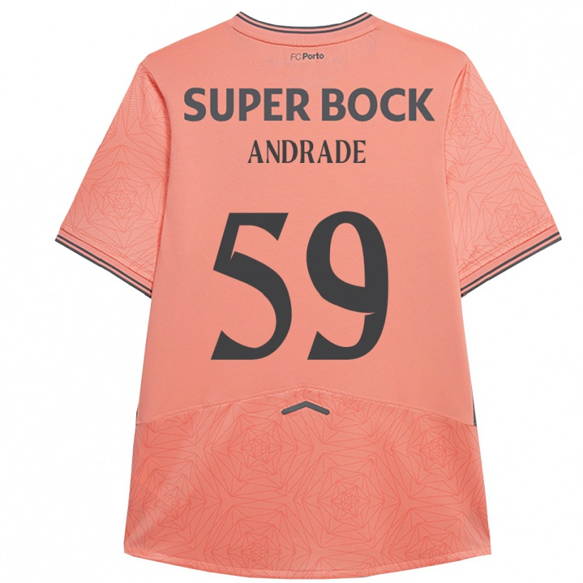 Danxen Pánské Tiago Andrade #59 Růžová Tmavě Modrá Daleko Hráčské Dresy 2025/26 Dres