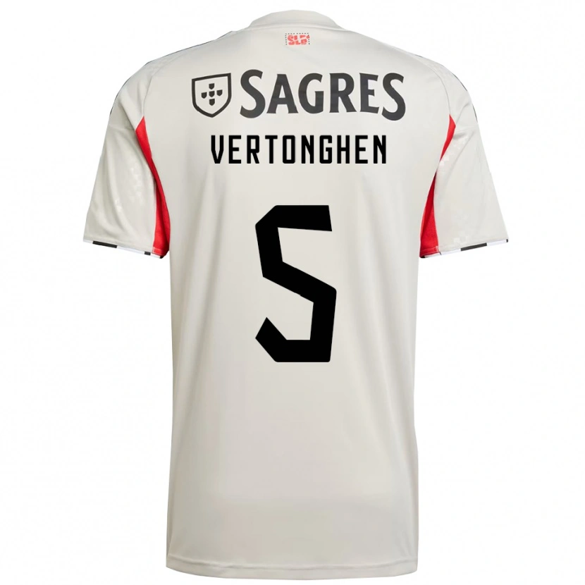 Danxen Pánské Jan Vertonghen #5 Smetanově Bílá Červená Daleko Hráčské Dresy 2025/26 Dres