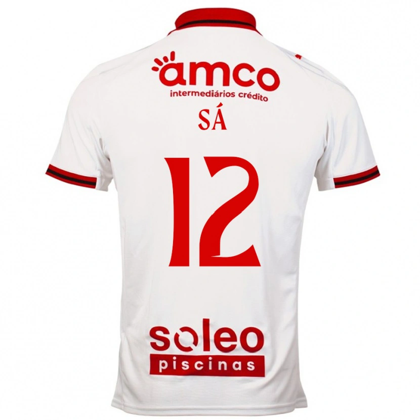 Danxen Pánské Tiago Sá #12 Bílá Červená Daleko Hráčské Dresy 2025/26 Dres