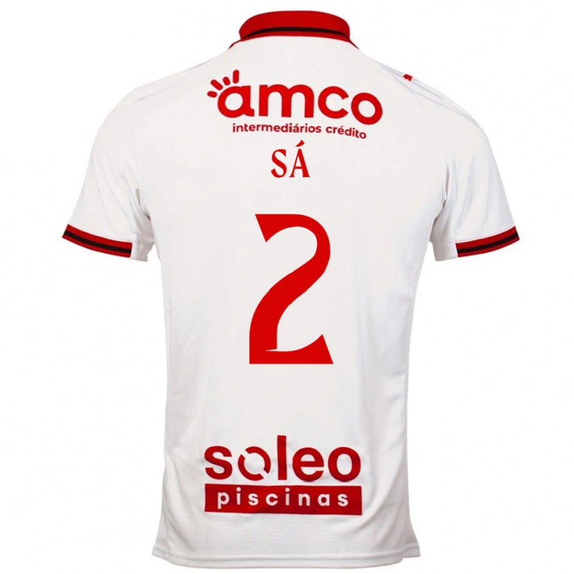 Danxen Pánské Henrique Sá #2 Bílá Červená Daleko Hráčské Dresy 2025/26 Dres