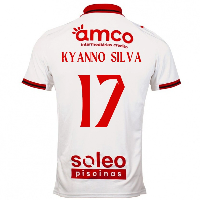 Danxen Pánské Kyanno Silva #17 Bílá Červená Daleko Hráčské Dresy 2025/26 Dres