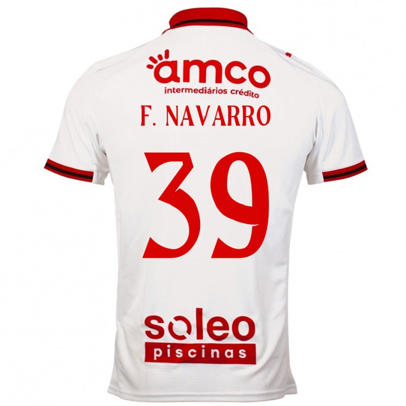Danxen Pánské Fran Navarro #39 Bílá Červená Daleko Hráčské Dresy 2025/26 Dres