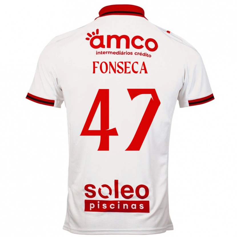 Danxen Pánské Diogo Fonseca #47 Bílá Červená Daleko Hráčské Dresy 2025/26 Dres