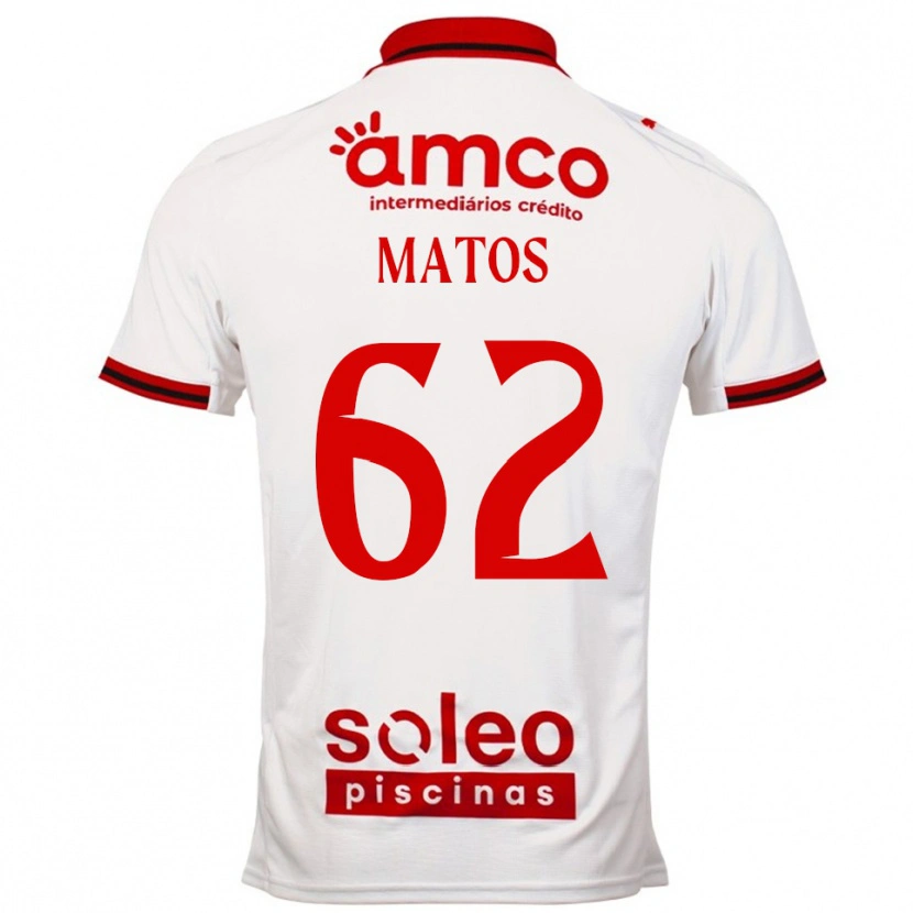 Danxen Pánské Nuno Matos #62 Bílá Červená Daleko Hráčské Dresy 2025/26 Dres