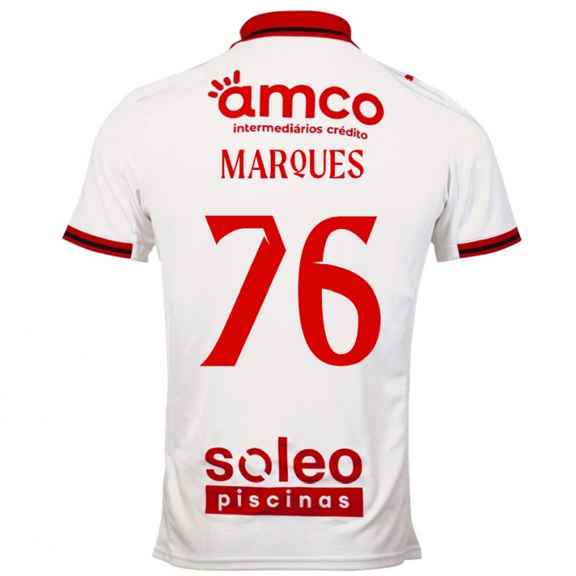 Danxen Pánské Tomás Marques #76 Bílá Červená Daleko Hráčské Dresy 2025/26 Dres