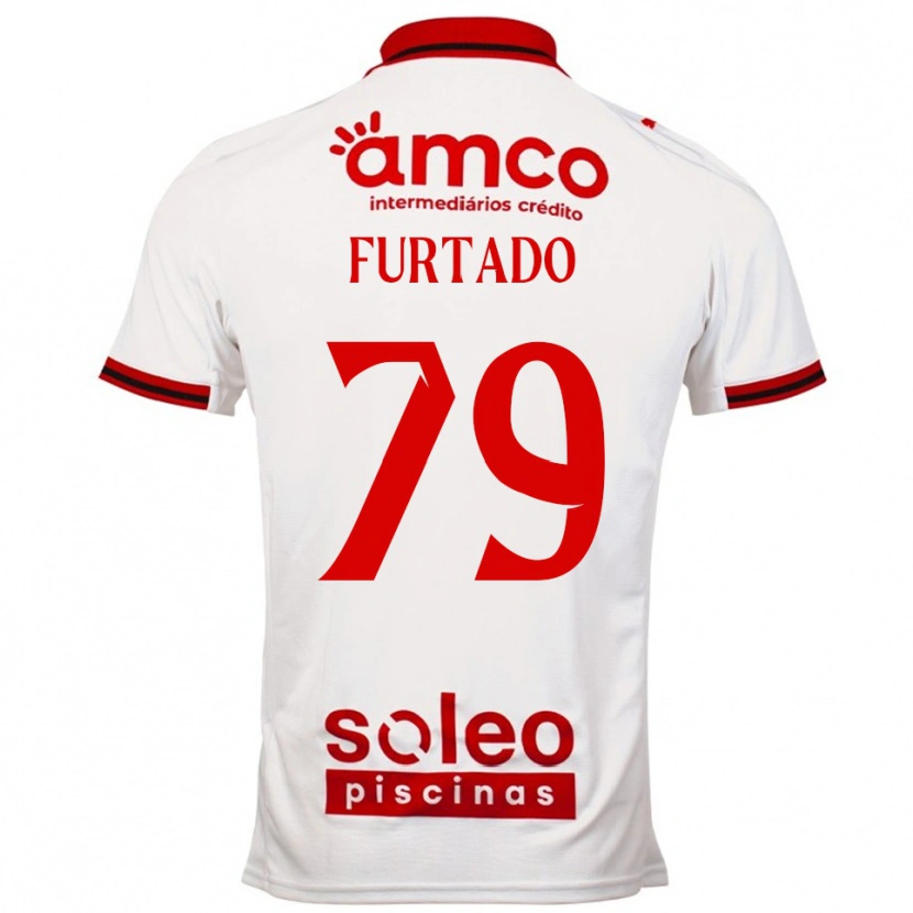 Danxen Pánské Rúben Furtado #79 Bílá Červená Daleko Hráčské Dresy 2025/26 Dres