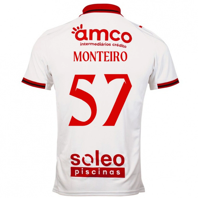 Danxen Pánské Jordan Monteiro #57 Bílá Červená Daleko Hráčské Dresy 2025/26 Dres