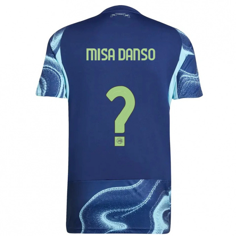 Danxen Pánské Kenneth Misa Danso #0 Tmavě Modrá Nebesky Modrá Daleko Hráčské Dresy 2025/26 Dres