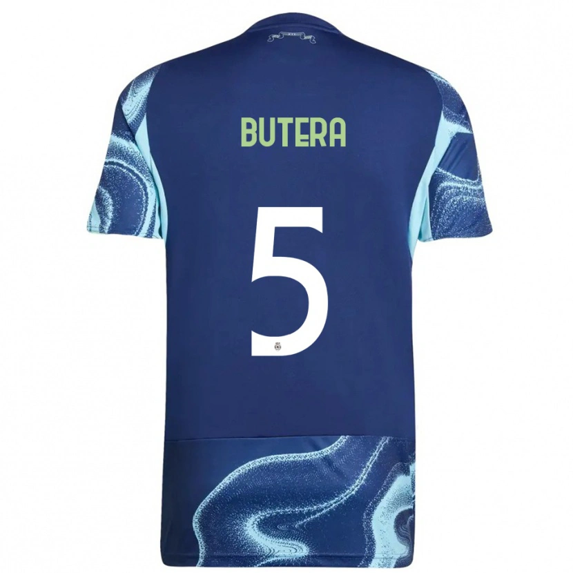 Danxen Pánské Ethan Butera #5 Tmavě Modrá Nebesky Modrá Daleko Hráčské Dresy 2025/26 Dres