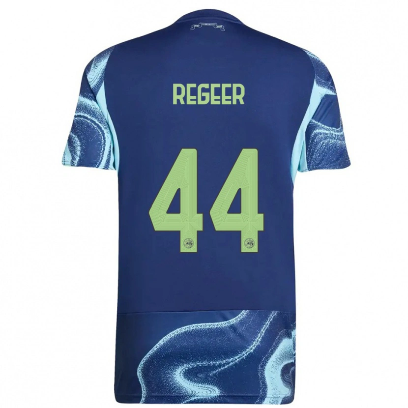 Danxen Pánské Youri Regeer #44 Tmavě Modrá Nebesky Modrá Daleko Hráčské Dresy 2025/26 Dres