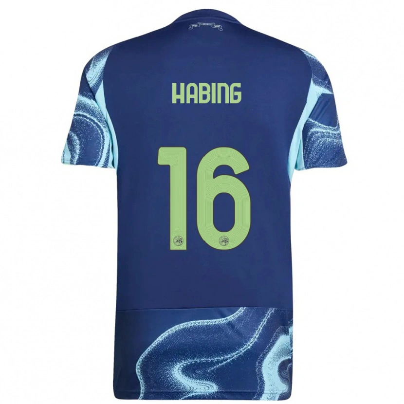 Danxen Pánské Youri Habing #16 Tmavě Modrá Nebesky Modrá Daleko Hráčské Dresy 2025/26 Dres