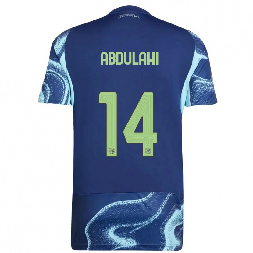 Danxen Pánské Liban Abdulahi #14 Tmavě Modrá Nebesky Modrá Daleko Hráčské Dresy 2025/26 Dres