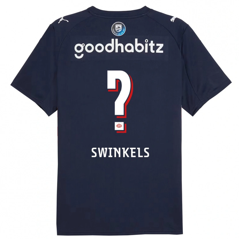 Danxen Pánské Michal Swinkels #0 Tmavě Modrá Bílá Daleko Hráčské Dresy 2025/26 Dres