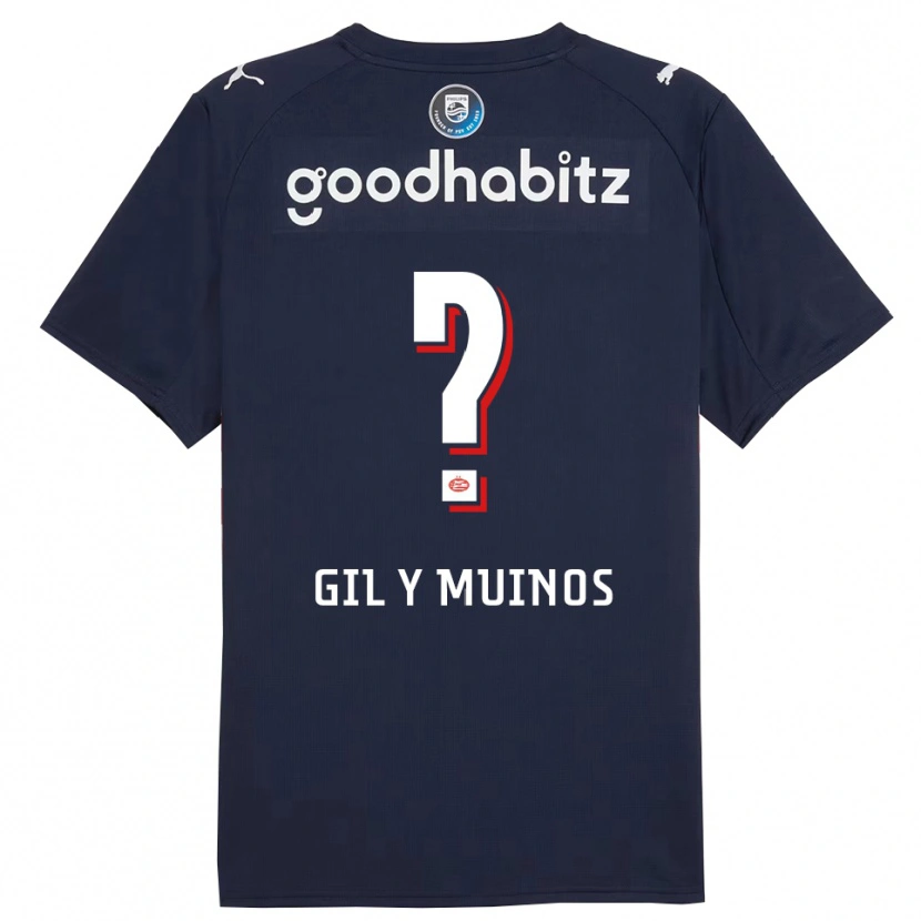 Danxen Pánské Yael Gil Y Muinos #0 Tmavě Modrá Bílá Daleko Hráčské Dresy 2025/26 Dres