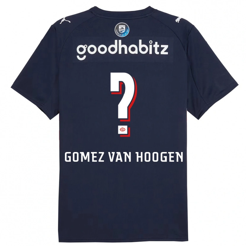 Danxen Pánské Samuel Gomez Van Hoogen #0 Tmavě Modrá Bílá Daleko Hráčské Dresy 2025/26 Dres