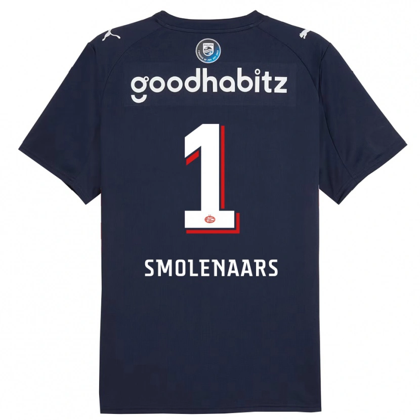 Danxen Pánské Tijn Smolenaars #1 Tmavě Modrá Bílá Daleko Hráčské Dresy 2025/26 Dres