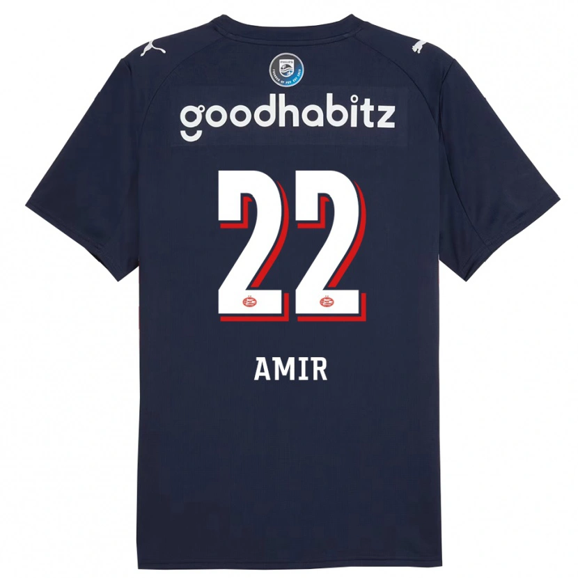 Danxen Pánské Amir Al-Anany #22 Tmavě Modrá Bílá Daleko Hráčské Dresy 2025/26 Dres