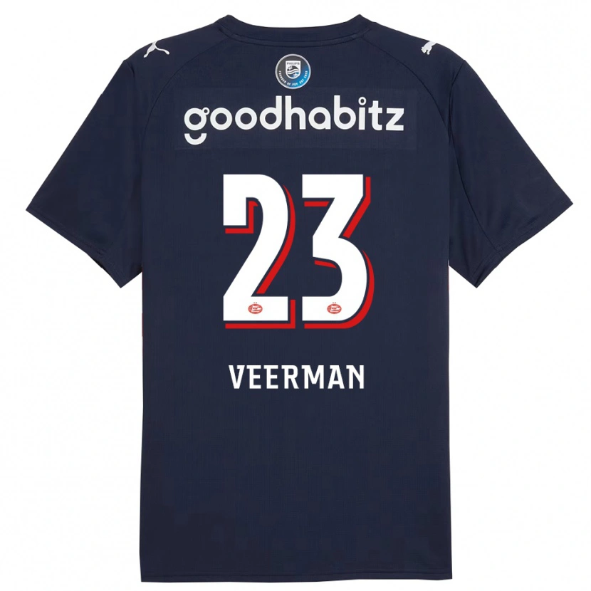 Danxen Pánské Joey Veerman #23 Tmavě Modrá Bílá Daleko Hráčské Dresy 2025/26 Dres