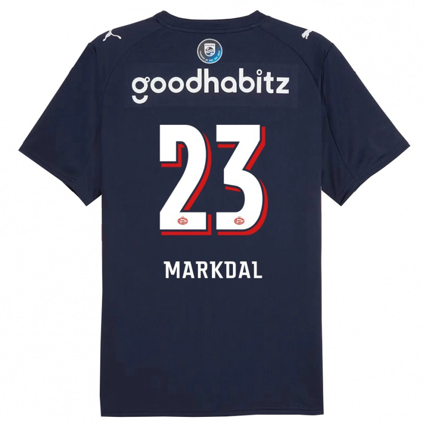 Danxen Pánské Mikkel Markdal #23 Tmavě Modrá Bílá Daleko Hráčské Dresy 2025/26 Dres