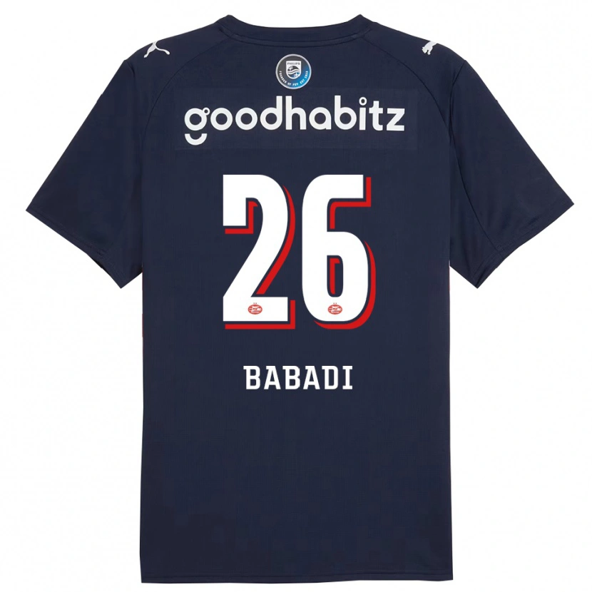 Danxen Pánské Isaac Babadi #26 Tmavě Modrá Bílá Daleko Hráčské Dresy 2025/26 Dres