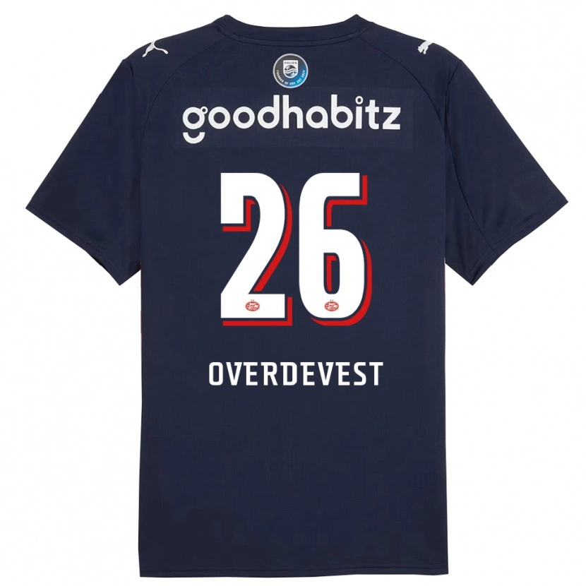 Danxen Pánské Marco Overdevest #26 Tmavě Modrá Bílá Daleko Hráčské Dresy 2025/26 Dres