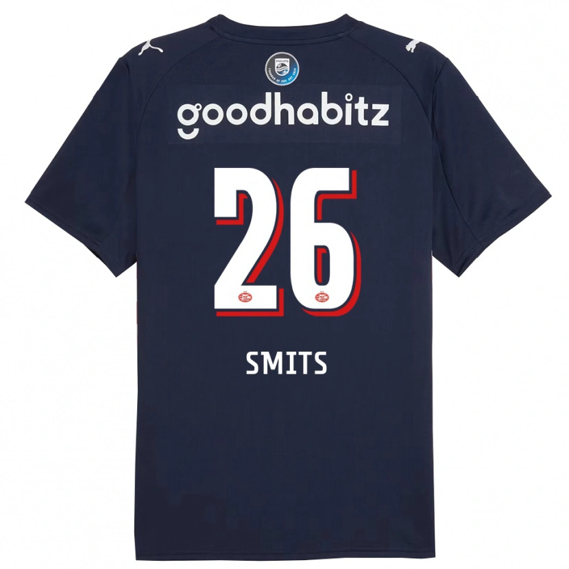 Danxen Pánské Eef Smits #26 Tmavě Modrá Bílá Daleko Hráčské Dresy 2025/26 Dres