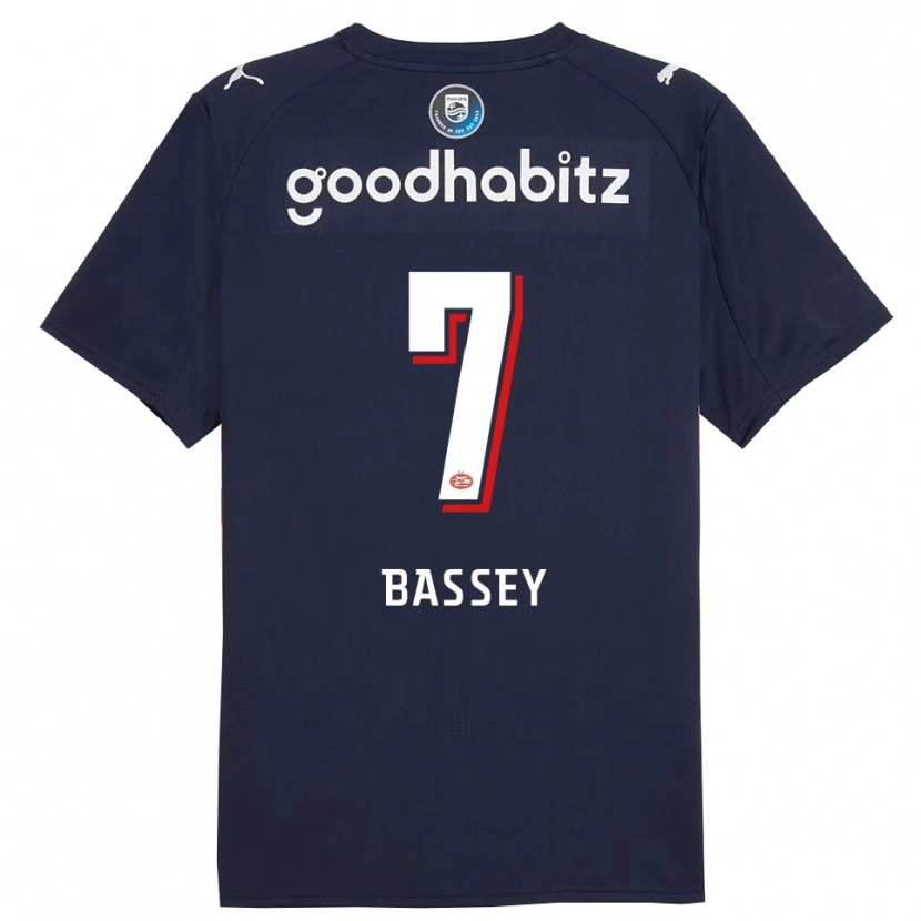 Danxen Pánské Essien Bassey #7 Tmavě Modrá Bílá Daleko Hráčské Dresy 2025/26 Dres