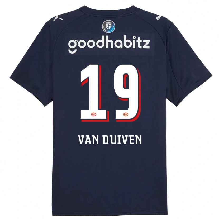 Danxen Pánské Jason Van Duiven #19 Tmavě Modrá Bílá Daleko Hráčské Dresy 2025/26 Dres