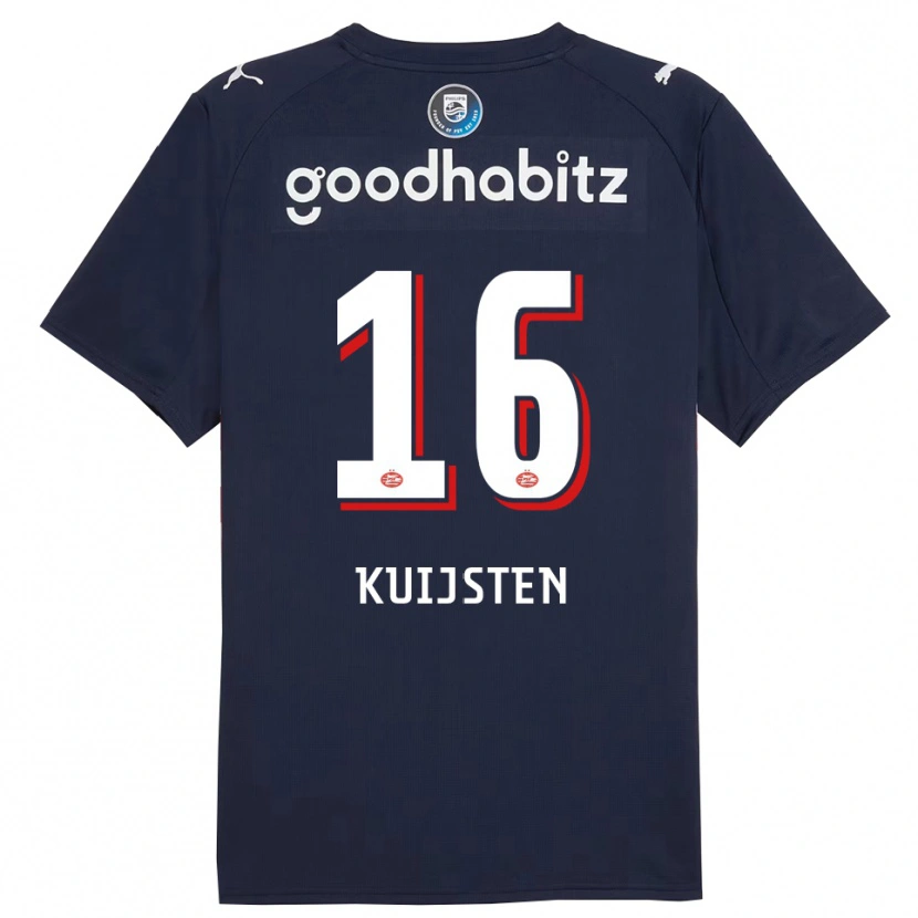 Danxen Pánské Stijn Kuijsten #16 Tmavě Modrá Bílá Daleko Hráčské Dresy 2025/26 Dres