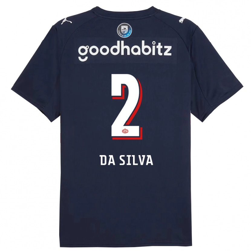 Danxen Pánské Aston Da Silva #2 Tmavě Modrá Bílá Daleko Hráčské Dresy 2025/26 Dres