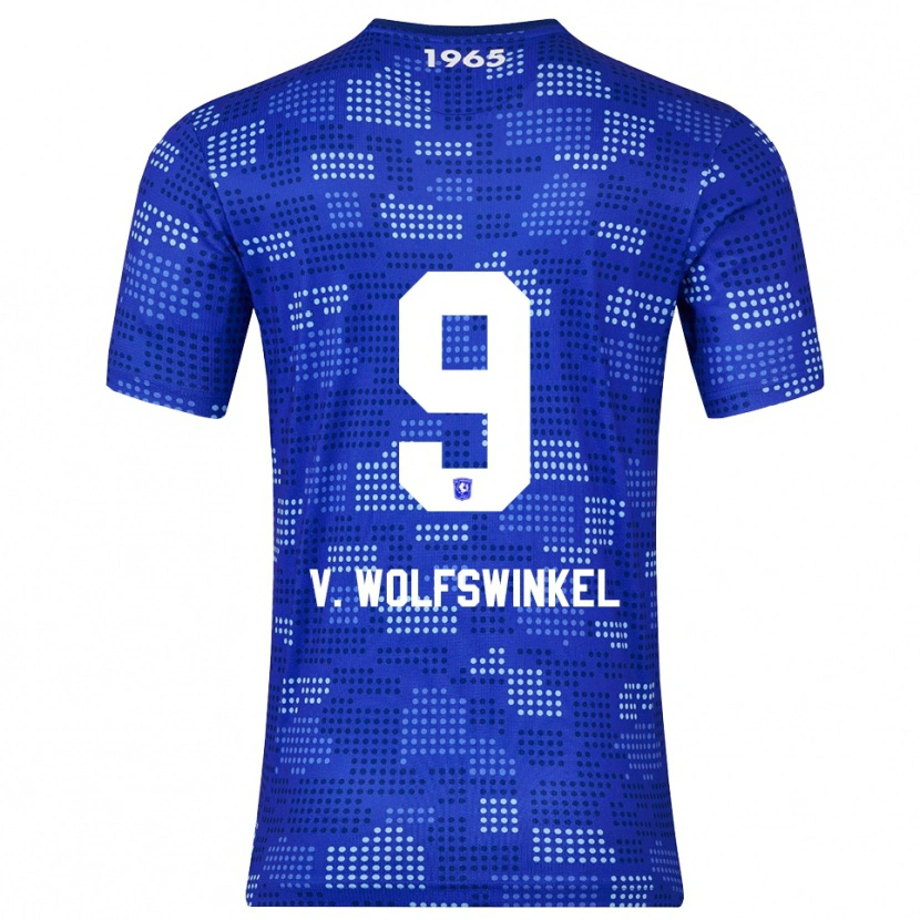 Danxen Pánské Ricky Van Wolfswinkel #9 Modrá Nebesky Modrá Daleko Hráčské Dresy 2025/26 Dres