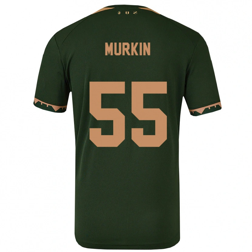 Danxen Pánské Derry Murkin #55 Zelená Zlatá Daleko Hráčské Dresy 2025/26 Dres