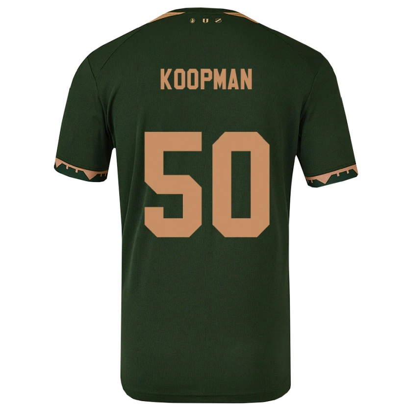 Danxen Pánské Kyra Koopman #50 Zelená Zlatá Daleko Hráčské Dresy 2025/26 Dres
