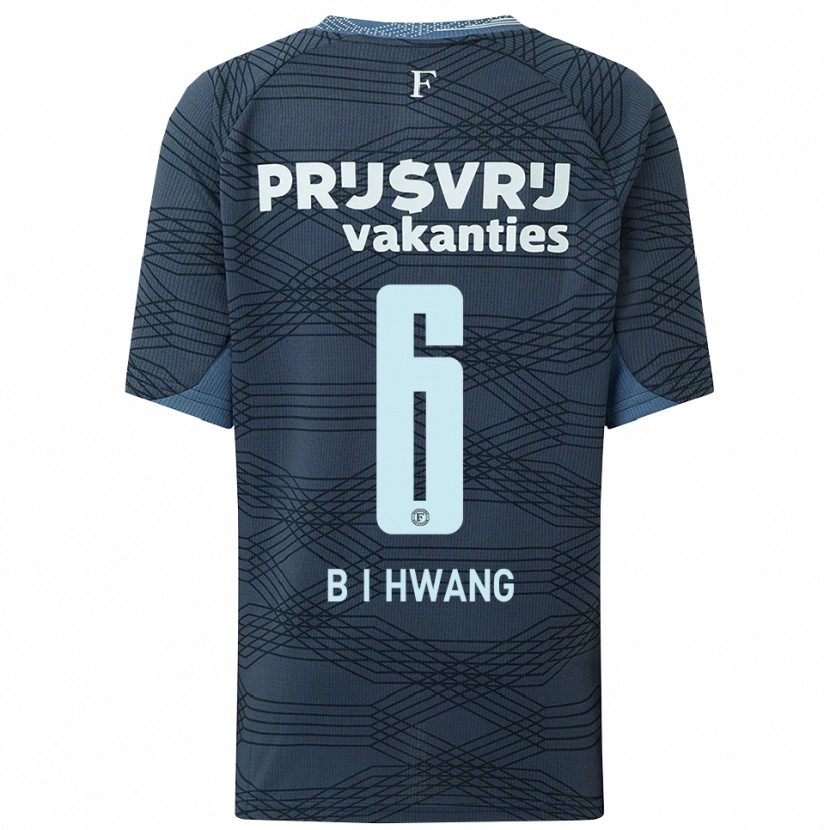 Danxen Pánské In-Beom Hwang #6 Černá Šedá Daleko Hráčské Dresy 2025/26 Dres
