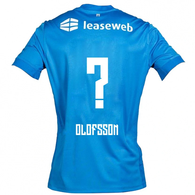 Danxen Pánské Wilmer Olofsson #0 Modrá Bílá Daleko Hráčské Dresy 2025/26 Dres