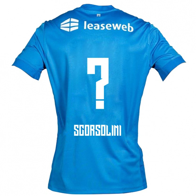 Danxen Pánské Luca Scorsolini #0 Modrá Bílá Daleko Hráčské Dresy 2025/26 Dres
