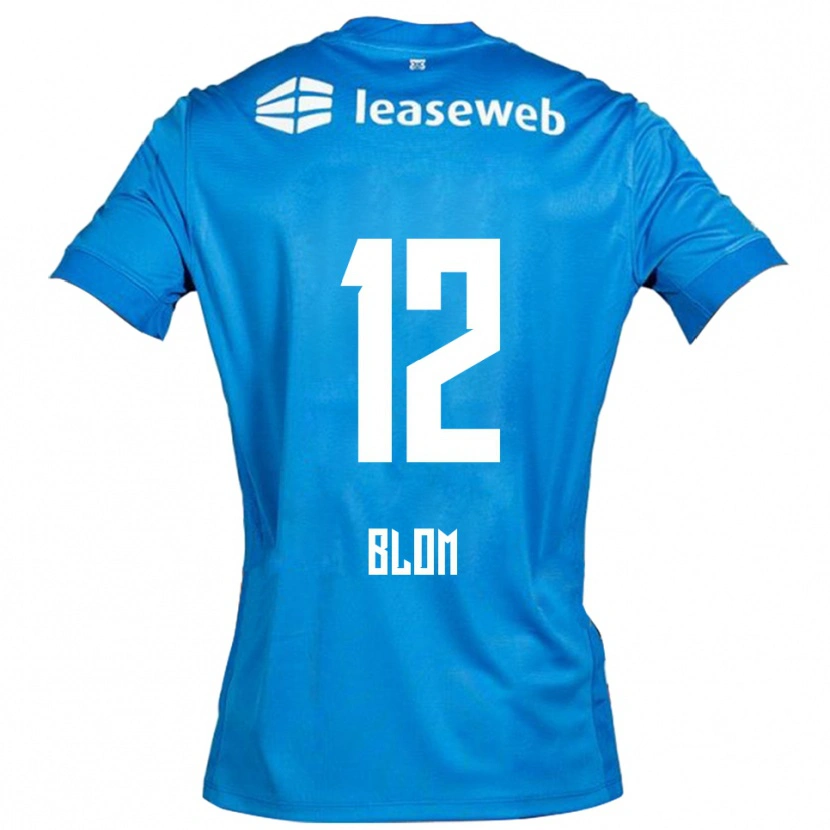Danxen Pánské Robin Blom #12 Modrá Bílá Daleko Hráčské Dresy 2025/26 Dres