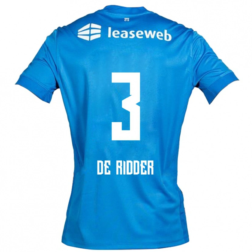 Danxen Pánské Djoeke De Ridder #3 Modrá Bílá Daleko Hráčské Dresy 2025/26 Dres