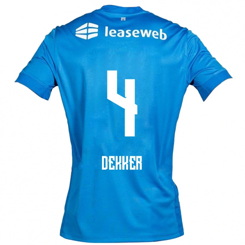 Danxen Pánské Maxim Dekker #4 Modrá Bílá Daleko Hráčské Dresy 2025/26 Dres