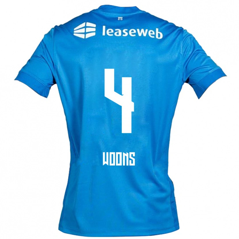 Danxen Pánské Karlijn Woons #4 Modrá Bílá Daleko Hráčské Dresy 2025/26 Dres