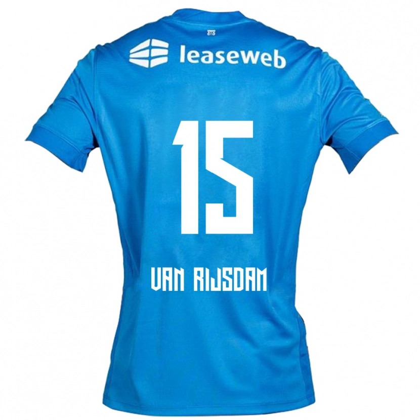 Danxen Pánské Julian Van Rijsdam #15 Modrá Bílá Daleko Hráčské Dresy 2025/26 Dres