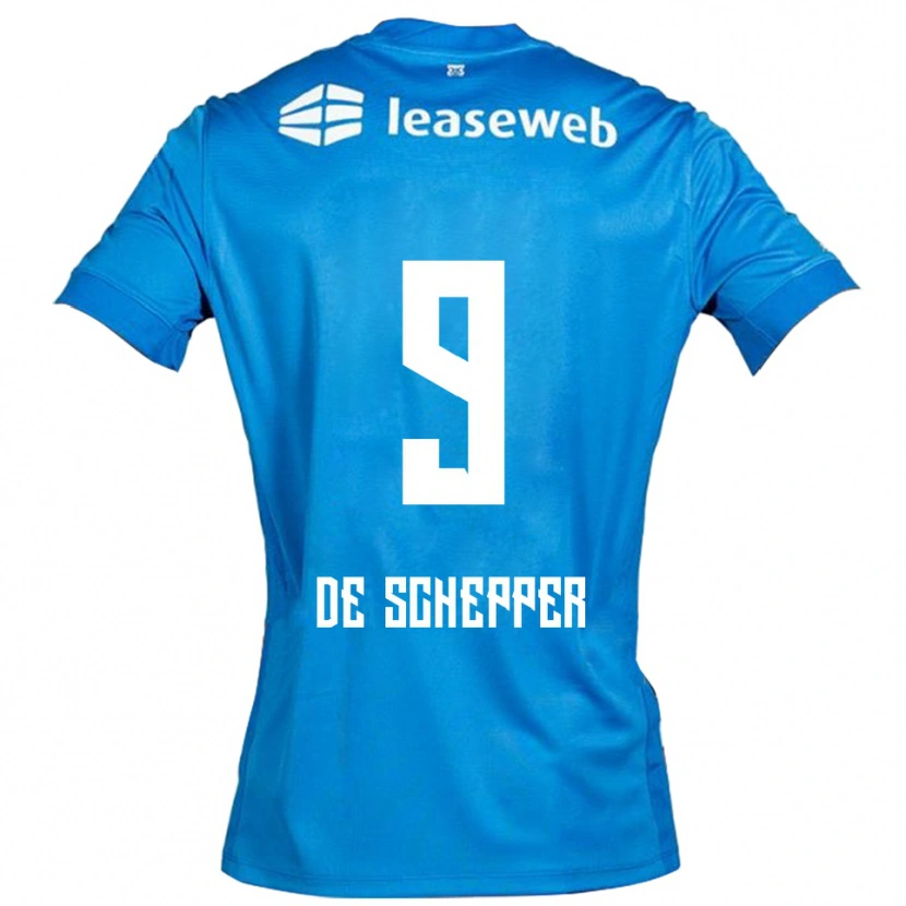 Danxen Pánské Dean Ijssel De Schepper #9 Modrá Bílá Daleko Hráčské Dresy 2025/26 Dres