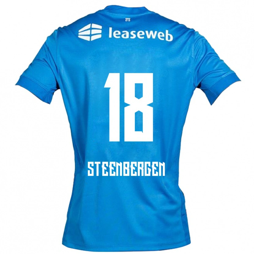 Danxen Pánské Thom Steenbergen #18 Modrá Bílá Daleko Hráčské Dresy 2025/26 Dres