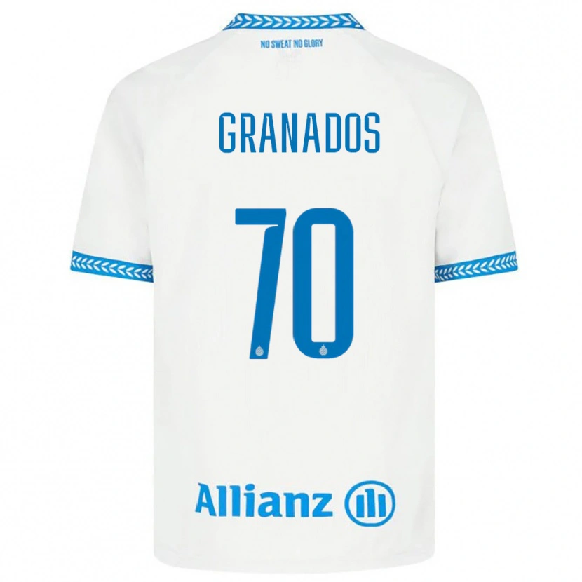 Danxen Pánské Alejandro Granados #70 Modrá Bílá Daleko Hráčské Dresy 2025/26 Dres