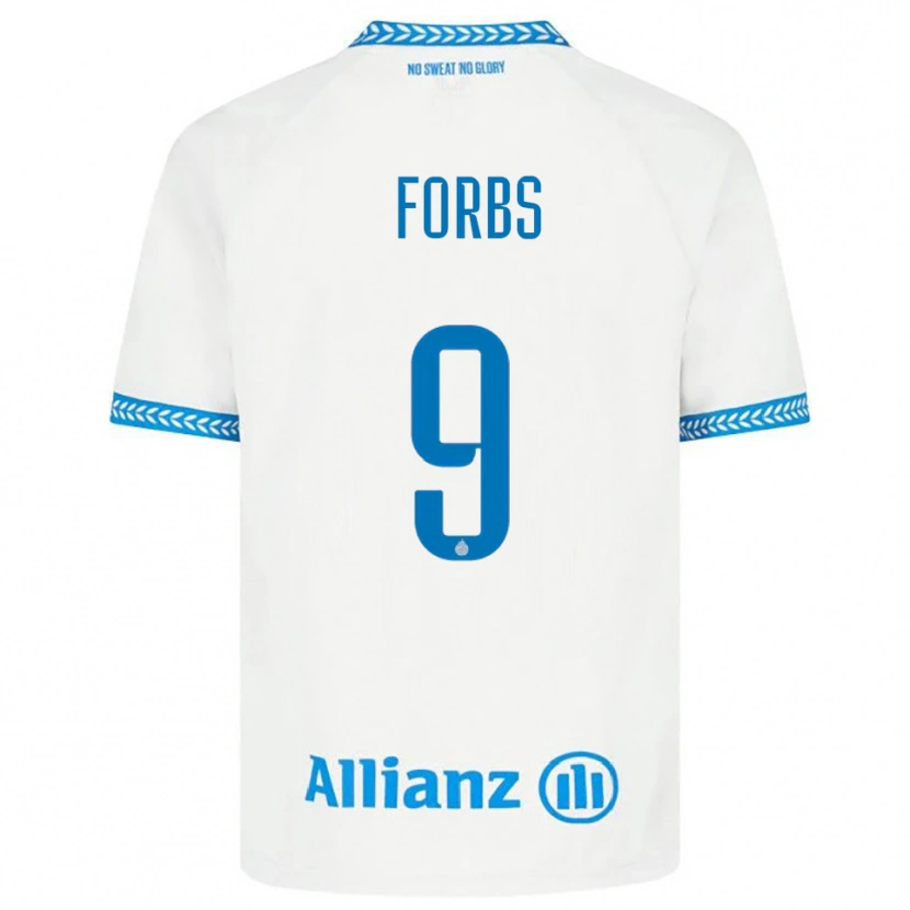 Danxen Pánské Carlos Forbs #9 Modrá Bílá Daleko Hráčské Dresy 2025/26 Dres
